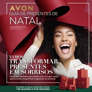 Avon Guia de Presentes de Natal Campanhas 17 e 18 (1 de novembro e 31 de dezembro 2021) baixar em PDF